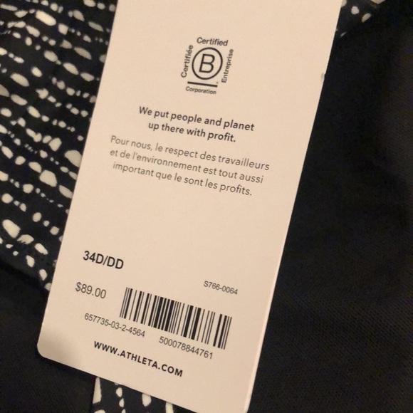 NWT! Athleta Rice Pearls Maldives Tankini Top  - Multiple Sizes 🩵 - Picture 9 of 11